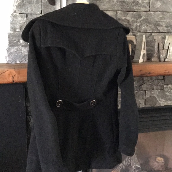 Groggy Brand Like new Black wool winter coat - Picture 5 of 10